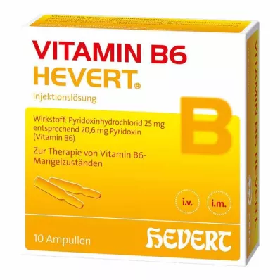 VITAMIN B6 HEVERT Αμπούλες, 10X2 ml