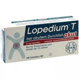 LOPEDIUM T acute για οξεία διάρροια δισκία, 10 τεμάχια