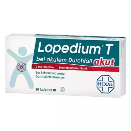 LOPEDIUM T acute για οξεία διάρροια δισκία, 10 τεμάχια