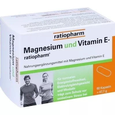MAGNESIUM UND VITAMIN E-ratiopharm Κάψουλες, 60 κάψουλες