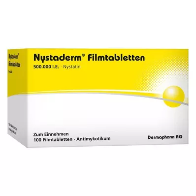 NYSTADERM Επικαλυμμένα με λεπτό υμένιο δισκία, 100 τεμάχια