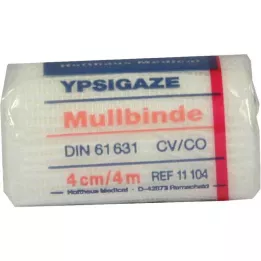 YPSIGAZE Επίδεσμος γάζας 4 cmx4 m, 1 τεμάχιο