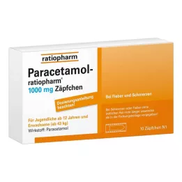 PARACETAMOL-ratiopharm υπόθετα 1.000 mg, 10 τεμάχια