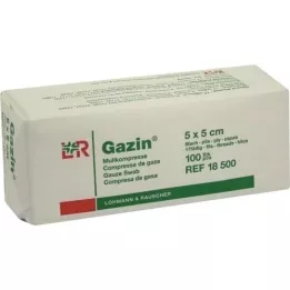 GAZIN Γάζα comp. 5x5 cm μη αποστειρωμένη 8x Op, 100 τεμ