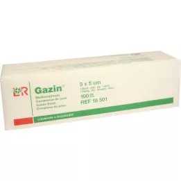 GAZIN Γάζες 5x5 cm μη αποστειρωμένες 12x op, 100 τεμάχια