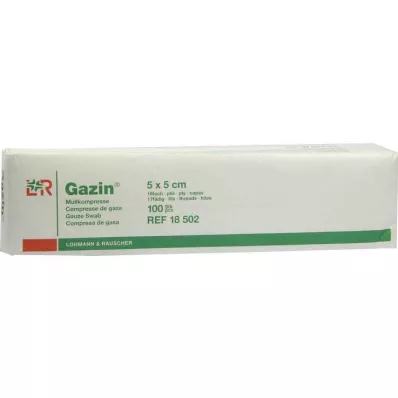 GAZIN Γάζα 5x5 cm μη αποστειρωμένη 16x op, 100 τεμάχια GAZIN Γάζα 5x5 cm μη αποστειρωμένη 16x op, 100 τεμάχια