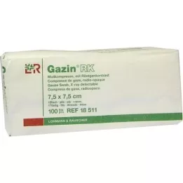 GAZIN Γάζες 7,5x7,5 cm μη αποστειρωμένες 12x RK, 100 τεμ