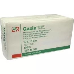 GAZIN Γάζες 10x10 cm μη αποστειρωμένες 16x RK, 100 τεμ