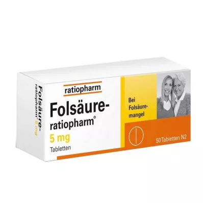 FOLSÄURE-RATIOPHARM δισκία των 5 mg, 50 τεμάχια