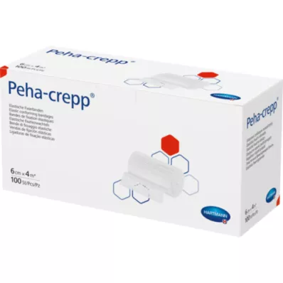 PEHA CREPP Επίδεσμος στερέωσης 6 cmx4 m comp.verp., 100 τεμάχια