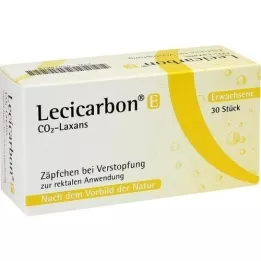 LECICARBON E CO2 Laxans υπόθετα ενηλίκων, 30 τεμάχια