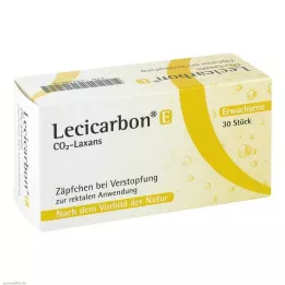 LECICARBON E CO2 Laxans υπόθετα ενηλίκων, 30 τεμάχια
