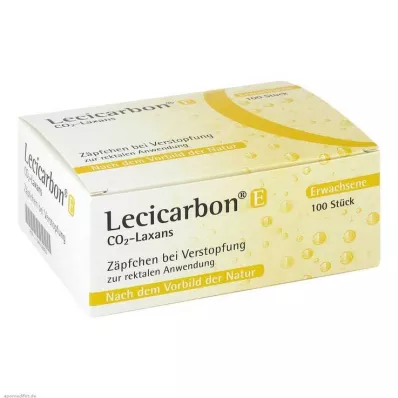 LECICARBON E CO2 Laxans υπόθετα ενηλίκων, 100 τεμάχια