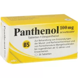 PANTHENOL 100 mg δισκία Jenapharm, 20 τεμάχια
