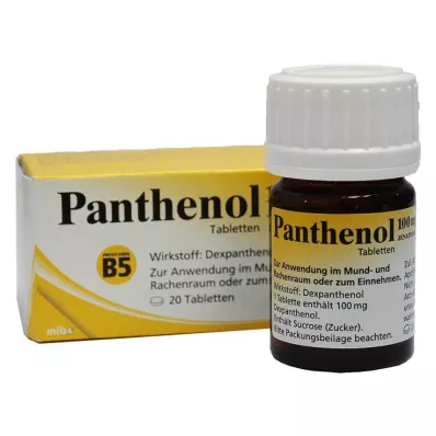 PANTHENOL 100 mg δισκία Jenapharm, 20 τεμάχια