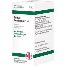 SULFUR PENTARKAN δισκία H, 200 τεμάχια