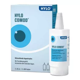 HYLO-COMOD Οφθαλμικές σταγόνες, 2X10 ml