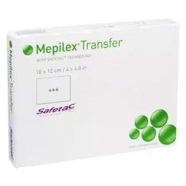 MEPILEX Αφρώδης επίδεσμος μεταφοράς 10x12 cm αποστειρωμένος, 5 τεμάχια