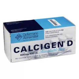 CALCIGEN D 600 mg/400 I.U. Μασώμενα δισκία, 120 κάψουλες