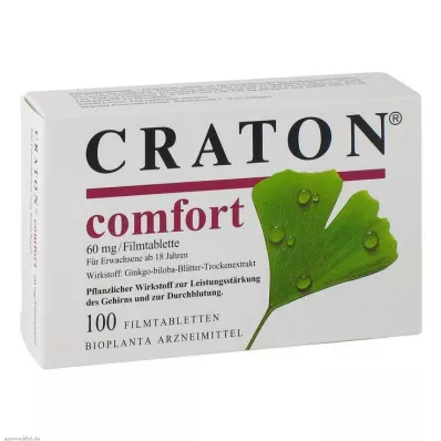 CRATON Επικαλυμμένα με λεπτό υμένιο δισκία Comfort, 100 τεμάχια CRATON Επικαλυμμένα με λεπτό υμένιο δισκία Comfort, 100 τεμάχια
