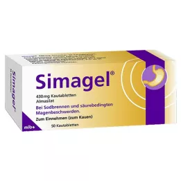 SIMAGEL Μασώμενα δισκία, 50 τεμάχια