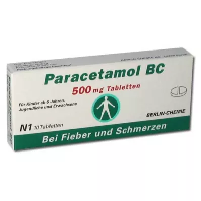 PARACETAMOL BC δισκία 500 mg, 10 τεμάχια