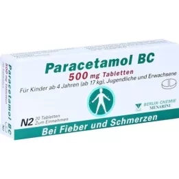 PARACETAMOL BC δισκία 500 mg, 20 τεμάχια