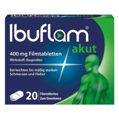 IBUFLAM οξεία 400 mg επικαλυμμένα με λεπτό υμένιο δισκία, 20 τεμάχια IBUFLAM οξεία 400 mg επικαλυμμένα με λεπτό υμένιο δισκία, 20 τεμάχια
