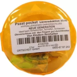 PSSST Συνδετήρας αυτιών τσέπης χρωματιστός, 4 τεμ