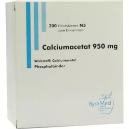 CALCIUMACETAT 950 mg επικαλυμμένα με λεπτό υμένιο δισκία, 200 τεμάχια