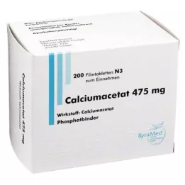 CALCIUMACETAT 475 mg επικαλυμμένα με λεπτό υμένιο δισκία, 200 τεμάχια