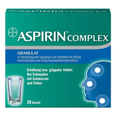 ASPIRIN COMPLEX Btl.w.Gran.z.Herst.e.Susp.z.Einn., 20 τεμ ASPIRIN COMPLEX Btl.w.Gran.z.Herst.e.Susp.z.Einn., 20 τεμ