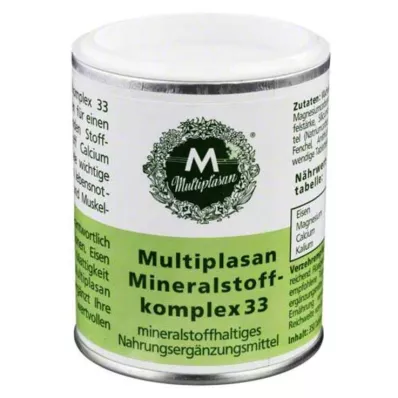 MULTIPLASAN Σύμπλεγμα μεταλλικών στοιχείων 33 δισκία, 350 κάψουλες