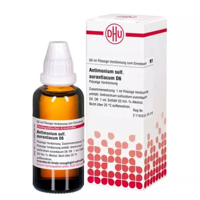 ANTIMONIUM SULFURATUM aurantiacum D 6 αραίωση, 50 ml