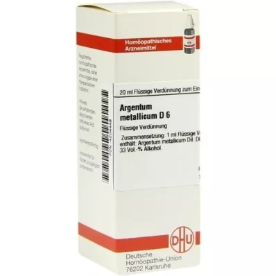ARGENTUM METALLICUM Αραίωση D 6, 20 ml