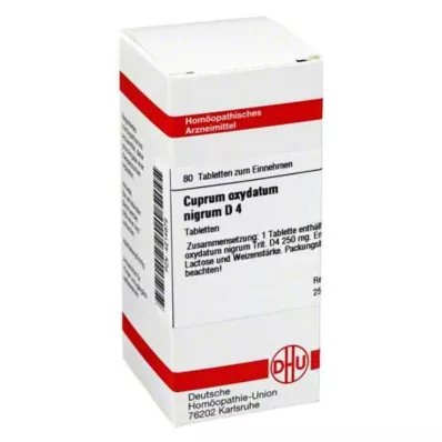 CUPRUM OXYDATUM nigrum D 4 δισκία, 80 τεμάχια