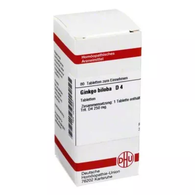 GINKGO BILOBA D 4 δισκία, 80 κάψουλες