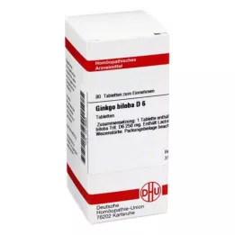GINKGO BILOBA D 6 δισκία, 80 κάψουλες