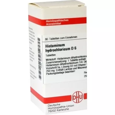 HISTAMINUM hydrochloricum D 6 δισκία, 80 τεμάχια