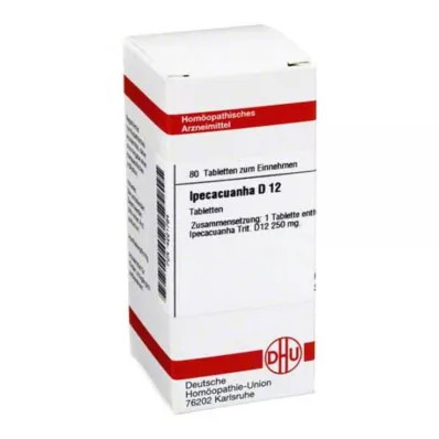 IPECACUANHA D 12 δισκία, 80 κάψουλες