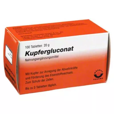 KUPFERGLUCONAT Δισκία, 100 τεμάχια