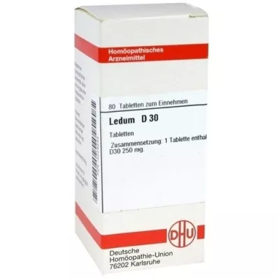 LEDUM D 30 δισκία, 80 κάψουλες