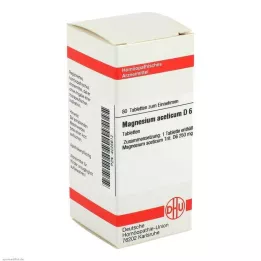 MAGNESIUM ACETICUM D 6 δισκία, 80 κάψουλες