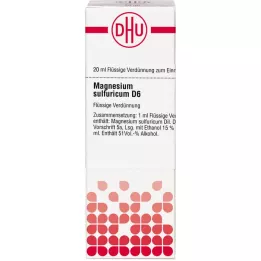 MAGNESIUM SULFURICUM Αραίωση D 6, 20 ml