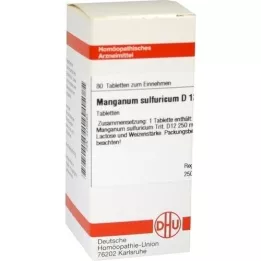 MANGANUM SULFURICUM D 12 δισκία, 80 κάψουλες