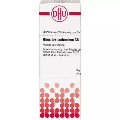 RHUS TOXICODENDRON Αραίωση C 6, 20 ml