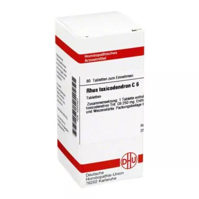 RHUS TOXICODENDRON C 6 δισκία, 80 κάψουλες RHUS TOXICODENDRON C 6 δισκία, 80 κάψουλες