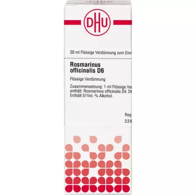 ROSMARINUS OFFICINALIS Αραίωση D 6, 20 ml