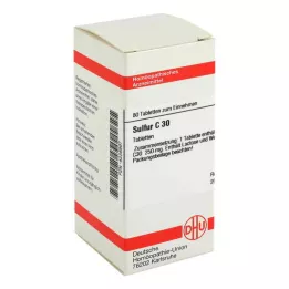 SULFUR C 30 δισκία, 80 τεμάχια