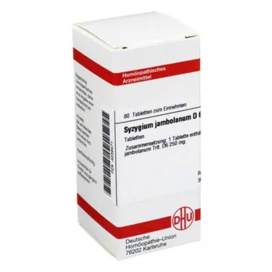 SYZYGIUM JAMBOLANUM D 6 δισκία, 80 κάψουλες